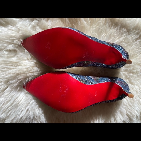 Glitter pumps with red bottoms - Picture 4 of 10